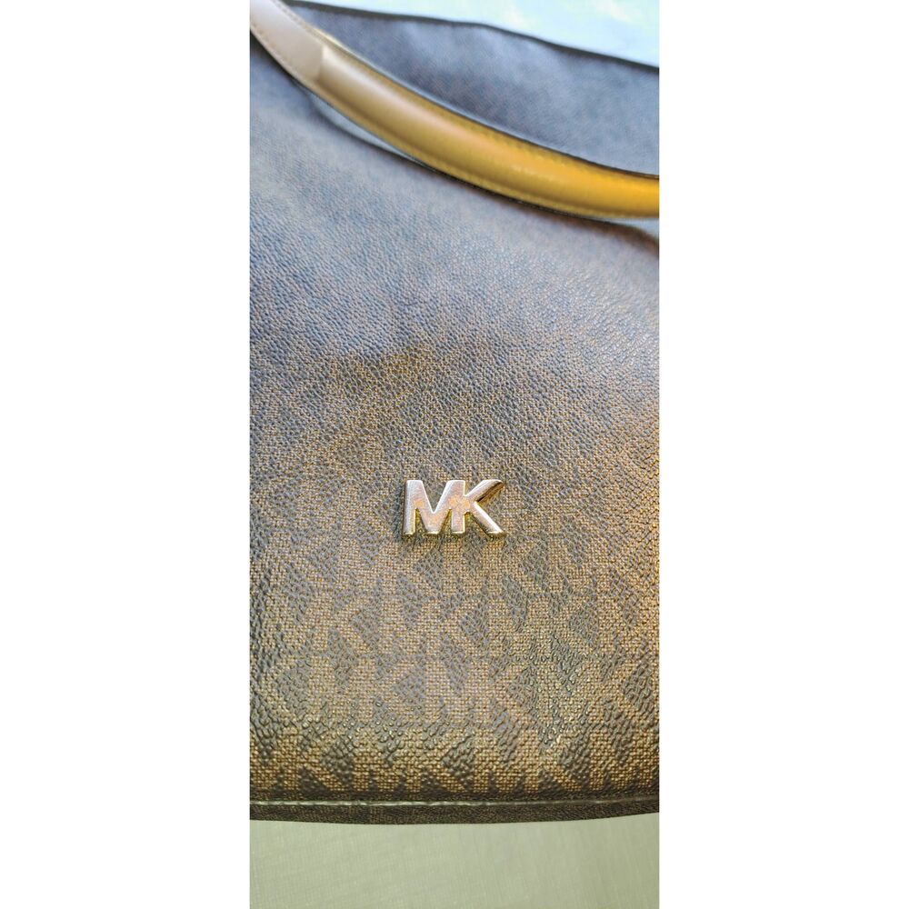 Michael Kors Large Shoulder Bag MK Logo Purse - Picture 16 of 16